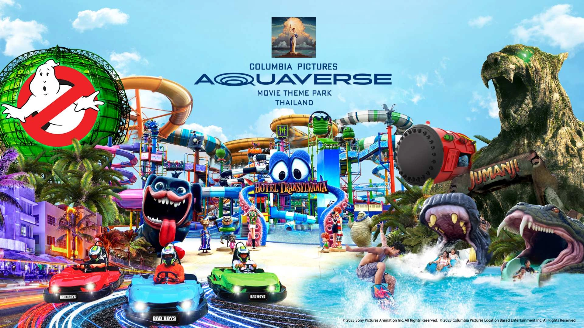 Columbia Pictures Aquaverse Waterpark Pattaya Ticket
